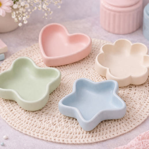 Trinket Dish Set STL Organizer Bundle