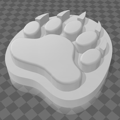 3.png Archivo STL Molde de pata de oso・Objeto imprimible en 3D para descargar