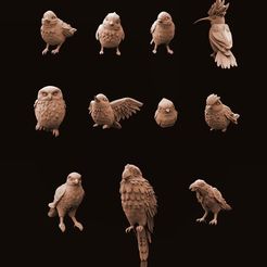 241053592_1173588876457411_4629899335668497799_n.jpg 3D file Animal Set 2 - Birds・3D printer design to download