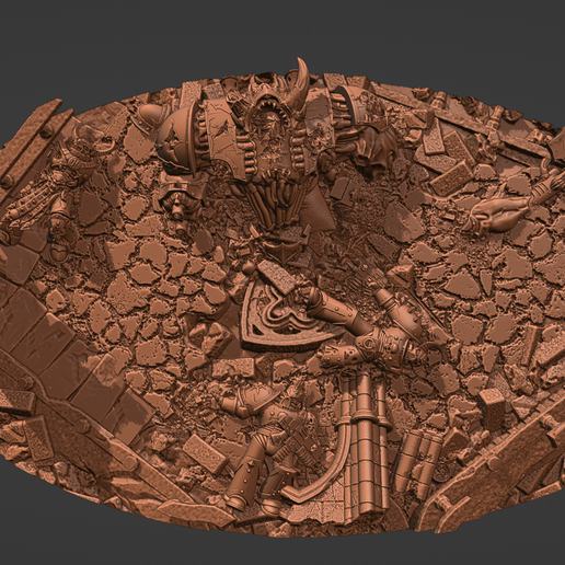 Falling Brute (Base and topper) 3D model