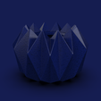 bf50b062-22c4-4943-8534-1cd27134ce3b.png 122. Facet Origami Geometric Bonsai Vase - V34 - Karin (Inches)