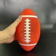 z5206970764379_748e6fdffe34037dd068f5f5829fc595.jpg Airless Rugby ball - Football - STL & 3mf Multicolor