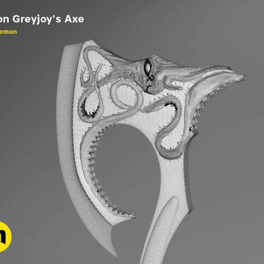 axe-gameofthrones-mesh.985.jpg Download OBJ file Euron Greyjoy’s Axe • 3D printing design, 3D-mon