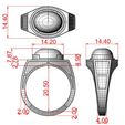 Ring-R2D2-11.jpg STL file Ring with enamel R2D2・3D print design to download