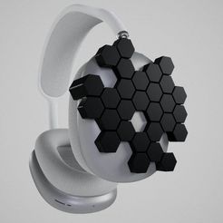2023-03-22-12.33.56-5.jpg Archivo STL AirPods Max adjuntos "Abstract 006"・Plan imprimible en 3D para descargar
