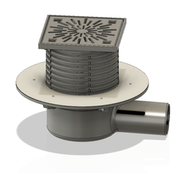 drain_trap_04 v30-12.png Descargar archivo OBJ Inundación suelo ducha bañera Kit de desagüe protección olores sifón 3d-print • Modelo para la impresión en 3D, Dzusto