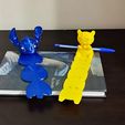 CuteA-LuckyC-BM-14.jpg Cute Alien & Lucky Cat Bookmarks 📚✨ 3D Printed Duo