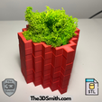 1.png Archivo 3D Minecraft Vida Corazón Jarrón Jardinera・Modelo para descargar y imprimir en 3D