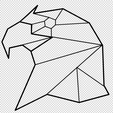 aguia2.png Animals Geometric 2d - 34 Models Wall