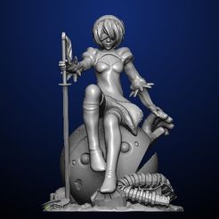 6ec5f270c5ba052b965c10d1e8104c6c_display_large.jpg Free STL file Nier Automata・3D printing design to download