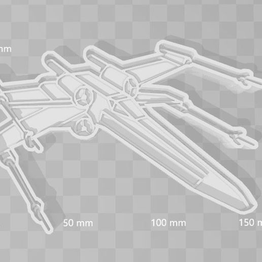 Star wars cookie cutter bundle x 5 ! - 3D model önizlemesi