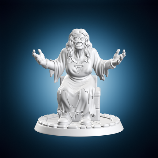 Crone Hag Miniature Figurine