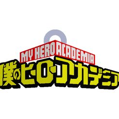 Boku-no.jpg Archivo STL Llavero My Hero Academia・Objeto imprimible en 3D para descargar