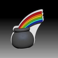 RainbowPot.jpg Fichier STL POT ARC-EN-CIEL SHAMPOING SOLIDE ET MOULE POUR POMPE À SAVON・Design imprimable en 3D à télécharger
