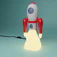 Render-1.png Space rocket Lamp
