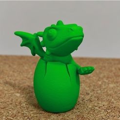 0dd5e4358378a87b2d0731a0db5b87a6_preview_featured.jpg STL-Datei cute dragon hatching kostenlos・3D-druckbares Objekt zum herunterladen