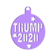 Trump 2020 Christmas Ornament.stl Trump 2020 Christmas Ornament