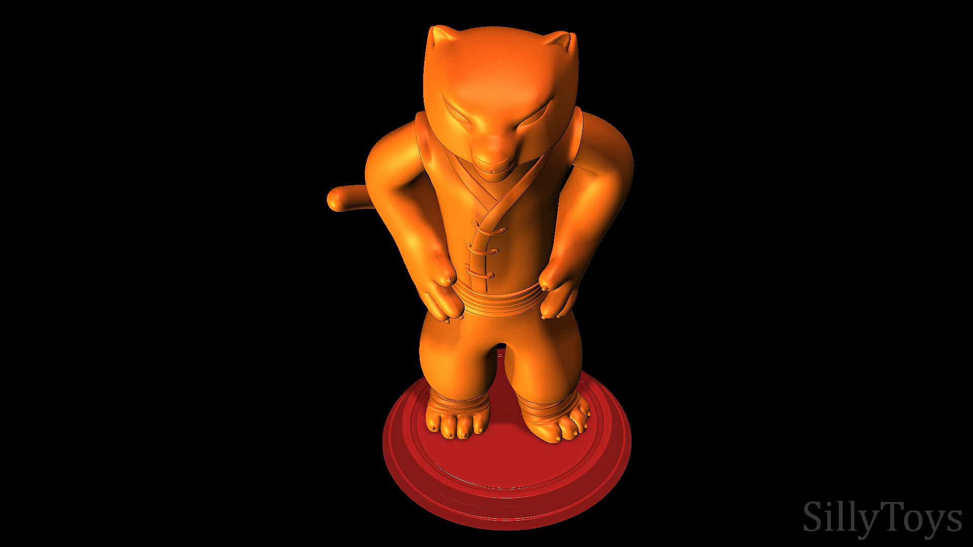 8.png Descargar archivo STL Tigresa - Versiones de Kung Fu Panda 2 • Modelo imprimible en 3D, SillyToys