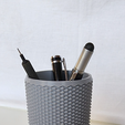 1.png Ribbed Texture Pen Holder (Round Edition - V1)
