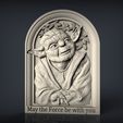 285.jpg Yoda star wars may the force be with you cnc router bust