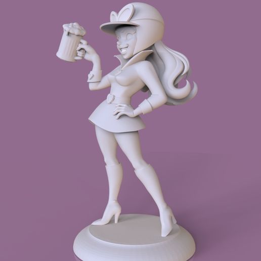 🏎️ Penelope Pitstop・ STL File for 3D printing・Cults