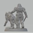 3.jpg Ironfang Handler Kael Voss STL | Cyber Hound Enforcer