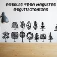 ARBOLES-PARA-MAQUETAS.jpg ABSTRACT TREES FOR MODEL MAKING SCALES OF TREE SILHOUETTES