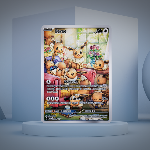 enviro_color_0002.png ⚪Eevee⚪ Twilight Masquerade - 3D Pokemon Card