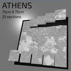 Schermata-2021-11-29-alle-19.17.16.png Download STL file 3D Athens | Digital Files | 3D STL File | Athens 3D Map | 3D City Art | 3D Printed Landmark | Model of Athens Skyline | 3D Art • 3D printable template, 3dcityframes