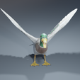 0009.png Photorealistic duck - posable/rigged [stl file included ]