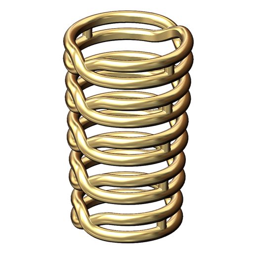 Double-Overlapping-knot-band-size6to10-02.jpg Anel de elos com nó sobreposto e torcido duplo tamanhos 6 a 10 Modelo de impressão 3D