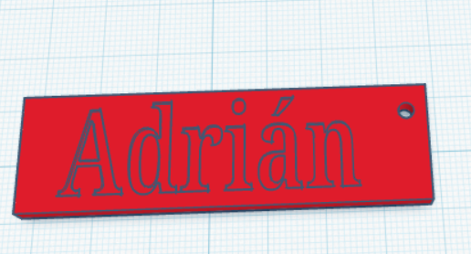 Adrián Key ring
