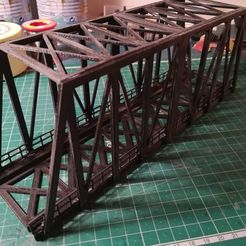IMG01.jpg 3D-Datei HO-Fachwerkbrücke - 28cm x 7cm kostenlos・3D-druckbares Design zum herunterladen