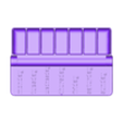 pillbox v2 protruding txt .stl Pill Box print in place (1 STL)
