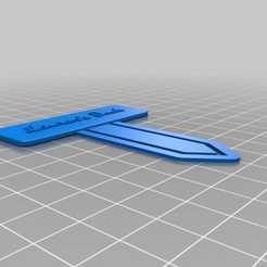 bookmark_20151014-21536-i245do-0.png Free STL file My "Lauren's Book" Bookmark・3D printer design to download