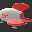 22.png 1:64 scale pizza planet rocket for hotwheels