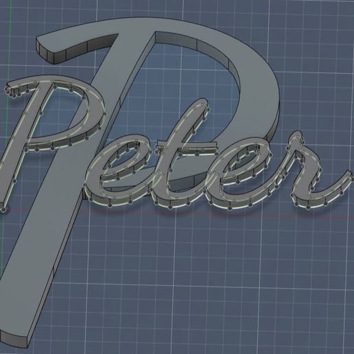 Peter-  Nameplate for children's room