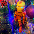 02.png Iron Man Multicolor Flexi Print-In-Place + figure & keychain
