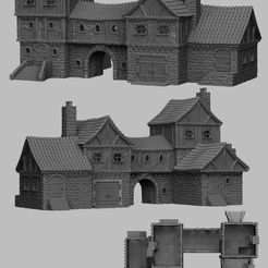 releases.jpg 3D file Medieval Scenery - Merchant's Manor・3D printable model to download