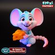 flexi-factory_mouse_9.jpg Flexi Factory Mouse & Cheese with 3MF Included!