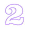 2.stl cookie cutter numbers 1-9