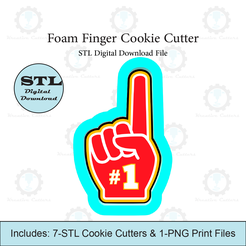 Etsy-Listing-Template-STL.png Foam Finger Cookie Cutter | STL File