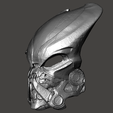 2.png Bionic Predator Cyborg Biomask casco armadura- ULTRA DETAIL cosplay tamaño 2 versiones Hi-Poly STL para la impresión 3D