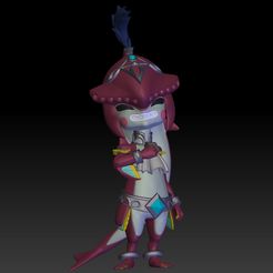 The-Legend-of-Zelda-Zora-Little-Prince-Sidon.jpg Fichier STL La légende de Zelda Zora Le petit prince Sidon・Plan imprimable en 3D à télécharger