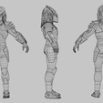 Wireframe.png Predator Lowpoly Rigged