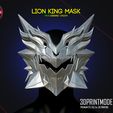 LionKing_Fate_Grand_Order_Cosplay_Mask_3D_Print_Model_STL_file_01.jpg Lion King Fate Grand Order Cosplay Mask - Lancer - King of Knights