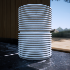 Imagen24_000.png Archivo STL Jarron decorativo - vaso・Modelo para descargar y imprimir en 3D