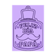 padre-02.stl STL file Pack 3 Father's Day key rings・Model to download and 3D print