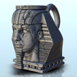 14.png Pharaoh with nemes dice mug (8) - Holder Beer Can Storage Container Tower Soda Box DnD RPG Boardgame 33cl 25cl 12oz 16oz 50cl Beverage