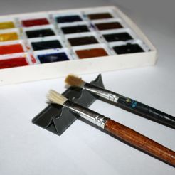STL file Paint Brush Holder - PENCIL HOLDER 🎨・3D printing